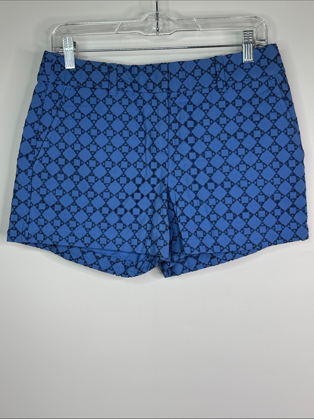 Loft Crochet Textured Blue Shorts Size 2 NWT